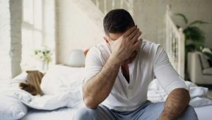 Upset sad depressed looking man